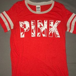 PINK palm tree t shirt